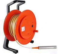 Strumento Misurazione Livello Acque Sotterranee, Livello Ad Acqua Per Misura Profondità, Livello Elettrico A Rotella Meta-llica, Falda 10M-300M Con Display Picco E Spia Luminosa(50M)