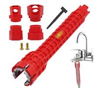 Strumento multifunzionale per l'installazione del lavandino | estrattore robusto a risparmio di lavoro | chiave per lavello e scarichi | per bagno, toilette, casa, cucina, interno, esterno