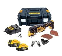 Strumento multifunzione 18 V Li-Ion (2 x 5,0 Ah) 32 accessori in TSTAK - Dewalt DCS355P2