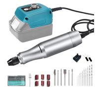Strumento Multifunzione a Batteria, Utensile Multifunzione, trumento Rotativo Compatibile con Batteria Makita da 18 V, Dispositivo di Incisione Motore Senza Spazzole con 128 Accessori