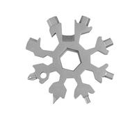 Strumento multifunzione for coperchio di neve in acciaio inossidabile 18 in 1, chiavi multiuso for coperchio di neve(Silver)