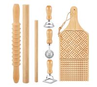 Strumento multifunzione per fare gnocchi con tavola in legno e timbri, per cucinare in modo creativo a casa