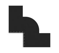 Strumento multifunzione per linee sottili e linea barba con stencil di misurazione accurati per barbieri professionisti