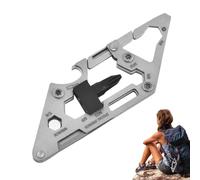 Strumento multiuso con moschettone - Dispositivo di clip in acciaio multiuso, moschettone per esterni, sopravvivenza, escursionismo, arrampicata all'aperto, spostamenti quotidiani e viaggi