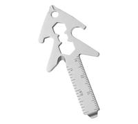 Strumento Multiuso Tascabile - 8 in 1 Cacciavite Righello Inglese Attrezzo Multiuso,Accessorio Manuale Resistente per Pronto Soccorso Uomo Donna
