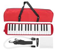 Strumento musicale a fiato portatile, suono forte di alta qualità 32 tasti IRIN Melodica, per principianti che praticano bambini (rosso)