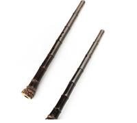 Strumento Musicale A Fiato Verticale Tradizionale In Bambù Flaut Marrone Scuro Durevole(F-TwoSection)