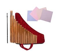 Strumento Musicale A Flauto Di Pan In Bambù A 15 Tubi Con Chiave G, Per Mano Sinistra, Adatto A Studenti, Principianti E Adulti (Color : Left hand)