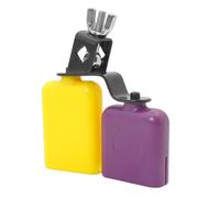 Strumento musicale a percussione Campanaccio in legno resistente giallo-viola