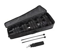 Strumento Musicale a Percussione in Legno Xilofono Glockenspiel Pieghevole da 30 Note con Borsa per il Trasporto 58 X 34,5 Cm (Nero bianco)