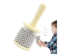 Strumento Musicale A Percussione - Shaker Con Perline In Acciaio Inossidabile, Strumento Portatile Per La Creazione Di Ritmi, Attrezzatura Durevole Per Prestazioni Sonore | Supporto Del