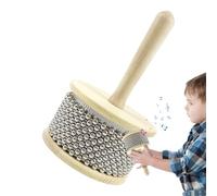 Strumento Musicale A Percussione - Shaker Con Perline In Acciaio Inossidabile, Strumento Portatile Per La Creazione Di Ritmi, Attrezzatura Durevole Per Prestazioni Sonore | Supporto Del