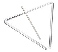 Strumento musicale a percussione triangolare, Triangolo 5 pezzi strumento a percussione giocattolo educativo for bambini in metallo 15x13x1 cm