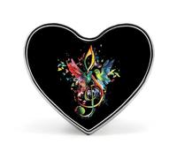 Strumento Musicale Chiave di Violino Uccello Distintivo Musica A Forma di Cuore Carino Spilla Spille Distintivi Pulsante per Zaino Giacche Cappelli Decor