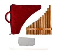 Strumento Musicale Cinese Flauto Di Bambù Naturale A 15 Tubi G Tone Flauto Di Pan A Vento Regolabile Flauto Di Pan Fatto A Mano (Color : Left Hand)