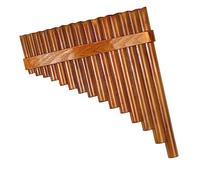 Strumento Musicale Cinese Flauto Di Pan In Bambù Naturale Regolabile Con Tono G A 15 Tubi Flauto Di Pan Fatto A Mano Flauto Di Pan Per Principianti (Color : Left)
