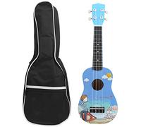 Strumento musicale con borsa in legno Ukulele chitarra a 4 corde(Principe (Blu))