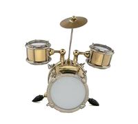 Strumento Musicale Decorazione Kit Di Batteria Jazz In Miniatura Modello Mini Strumento Musicale Che Non Può Suonare 8x6 Cm