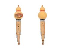 Strumento Musicale Etnico Cinese Fatto A Mano Con Zucca Hulusi, Flauto Cucurbita, Chiave BB Per Strumenti Per Amanti Della Musica Principianti (Color : 01)