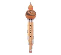 Strumento Musicale Etnico Cinese Fatto A Mano con Zucca Hulusi, Flauto Cucurbita, Chiave BB per Strumenti per Amanti della Musica Principianti (Color : 02)