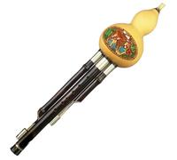 Strumento Musicale Flauto Zucca Tono Bb/C Staccabile Tradizionale Cinese In Bambù Hulusi Professionale Hulusi (Color : Bb Key)