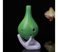 Strumento musicale for flauto Ocarina Alto ToneC in plastica a 6 fori con corda for appendere 4 colori opzionali for prestazioni for principianti (Color : B)