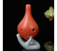 Strumento musicale for flauto Ocarina Alto ToneC in plastica a 6 fori con corda for appendere 4 colori opzionali for prestazioni for principianti (Color : D)
