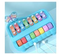 Strumento musicale Glockenspiel colorato a 8 note con disegno a farfalla xilofono bussato a mano Glockenspiel Strumento A Percussione (Color : 3)