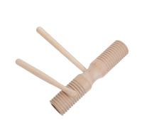 Strumento Musicale in Legno Doppio Tamburo Accordato per Note Chiare | Design a Doppia Canna con Scanalatura Unica, Leggero, Tono, per Scuola e Attività All'aperto
