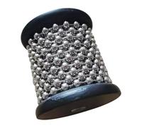 , strumento musicale in legno, strumento musicale con portatile, a mano con perle metalliche, strumento a mano per adulti