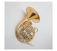 Strumento Musicale In Ottone Tono Fa/Sib A 4 Tasti Doppio Corno Francese In Ottone Dorato Con Accessori Kit Corno Francese