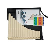 strumento musicale modello Flauto di Pan fatto a mano in ABS strumento a fiato squisita decorazione da scrivania fai da te decorazione in miniatura per scena