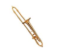 strumento musicale modello Mini modello micro trombone squisito strumento musicale in miniatura fatto a mano con decorazione fai-da-te (Size : 12cm)