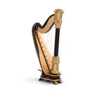 strumento musicale modello Modello di arpa in legno Piccolo strumento musicale fatto a mano fai-da-te, squisita mini arpa in miniatura (Size : 25厘米)