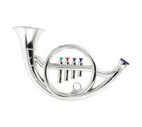 strumento musicale modello Sassofono creativo unico corno francese carino decorativo mini modello classico in miniatura strumento musicale portatile (Color : Silver)