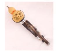 Strumento Musicale Nazionale Dello Yunnan Zucca Naturale Hulusi Per Principianti Chiave C/Si Bemolle/Re Minore Flauto Hulusi Con Custodia Professionale Hulusi (Color : B flat)