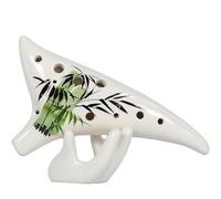 Strumento Musicale Nazionale Tail-up Dipinto A Mano Professionale Ocarina Con Sintonizzazione C Alto A 12 Buche Per Principianti Ocarinawind(Style 1)