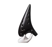 Strumento Musicale Ocarina 12 Fori Tasto C Alto 12 Fori Chiave AC Strumento Ocarina (Color : Bk)