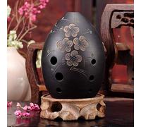 Strumento musicale Ocarina Black Clay Xun a 8 fori for regalo for principianti (Color : A-Plum blossom)