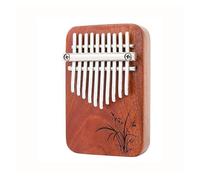 Strumento musicale per pianoforte a pollice per principianti Kalimba a 10 tasti(Brown)