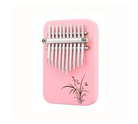 Strumento musicale per pianoforte a pollice per principianti Kalimba a 10 tasti(Pink)