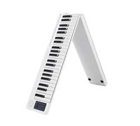 Strumento Musicale Per Studenti Con Tastiera Elettronica Multifunzionale Per Pianoforte Digitale Pieghevole Portatile A 88 Tasti (Color : White)