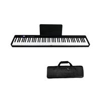 Strumento Musicale Per Studenti Di Pianoforte Con Tastiera Elettronica Multifunzionale Per Pianoforte Digitale Pieghevole Portatile A 88 Tasti (Color : Bk)