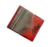 Strumento Musicale Portatile Con Tastiera Per Pianoforte Portatile A 34 Tasti Kalimba Cromatico Rosso A Doppio Strato Kalimba Strumento Musicale (Color : 02)