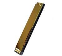Strumento Musicale Portatile Da Viaggio Per Arpa Per Armonica A Bocca In Metallo Con Chiave C A 24 Fori Per Principianti Studenti armonica (Color : Gold)