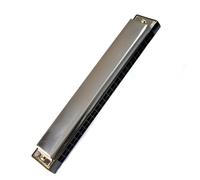 Strumento Musicale Portatile Da Viaggio Per Arpa Per Armonica A Bocca In Metallo Con Chiave C A 24 Fori Per Principianti Studenti armonica (Color : Silver)