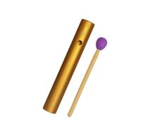Strumento musicale portatile in lega di alluminio Wah Wah Tube per accompagnamento a banda Guiro Shaker Tone Percussioni strumento educativo ritmo - arancione