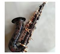 strumento musicale sassofono Sassofono A Tubo Curvo Piccolo Alto Di Fascia Alta Si Bemolle Corpo Professionale In Nichel Nero Chiavi Dorate Sax