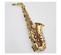 strumento musicale sassofono Sassofono Contralto Eb Ottone Placcato Oro Sassofono Strumento Musicale Sax Contralto Modello Di Intaglio One-to-one