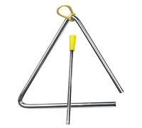 Strumento musicale triangolare, percussioni manuali triangolari con percussore in metallo per performance individuali, gruppo musicale (4/5/6 pollici) (6 pollici (ID 153 mm, spessore 5 mm))